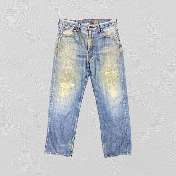 【お試し価格！】 34x30 Dirty Denim SJ093 Jeans 503 Levi's Vintage Blue Used パンツ