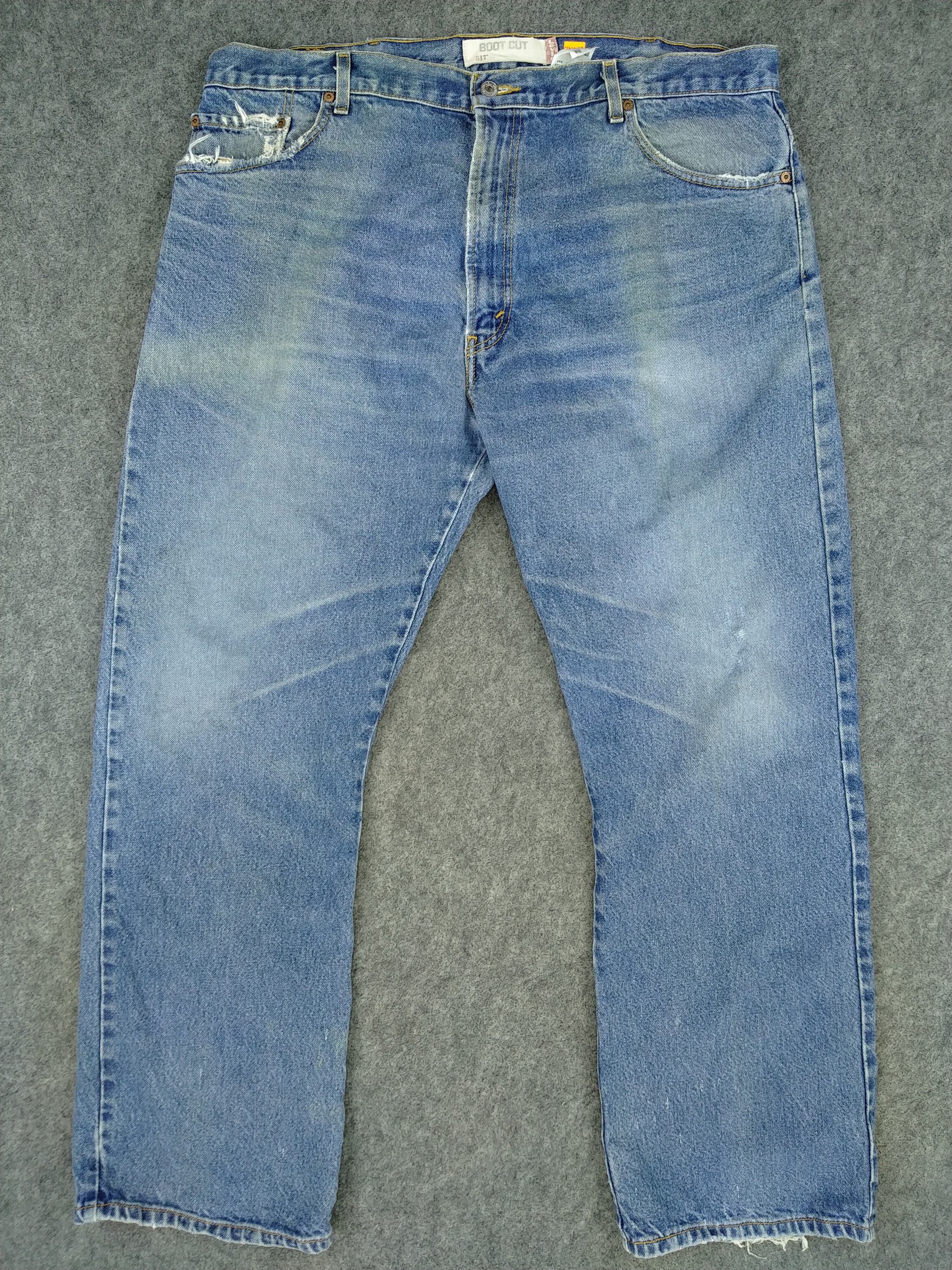Vintage Levi's 517 Jeans 41x32 Boot Cut Denim Red Tab - Etsy
