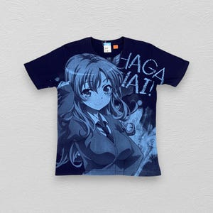Camiseta vintage de anime Haganai, manga, waifu, cosplay, ropa de calle vintage