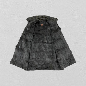 Balmain Paris Fur Coat Jacket Thrift Style Riversible Sleeves Winter Long Jacket, wool jacket, trench coat jacket, vintage clothing
