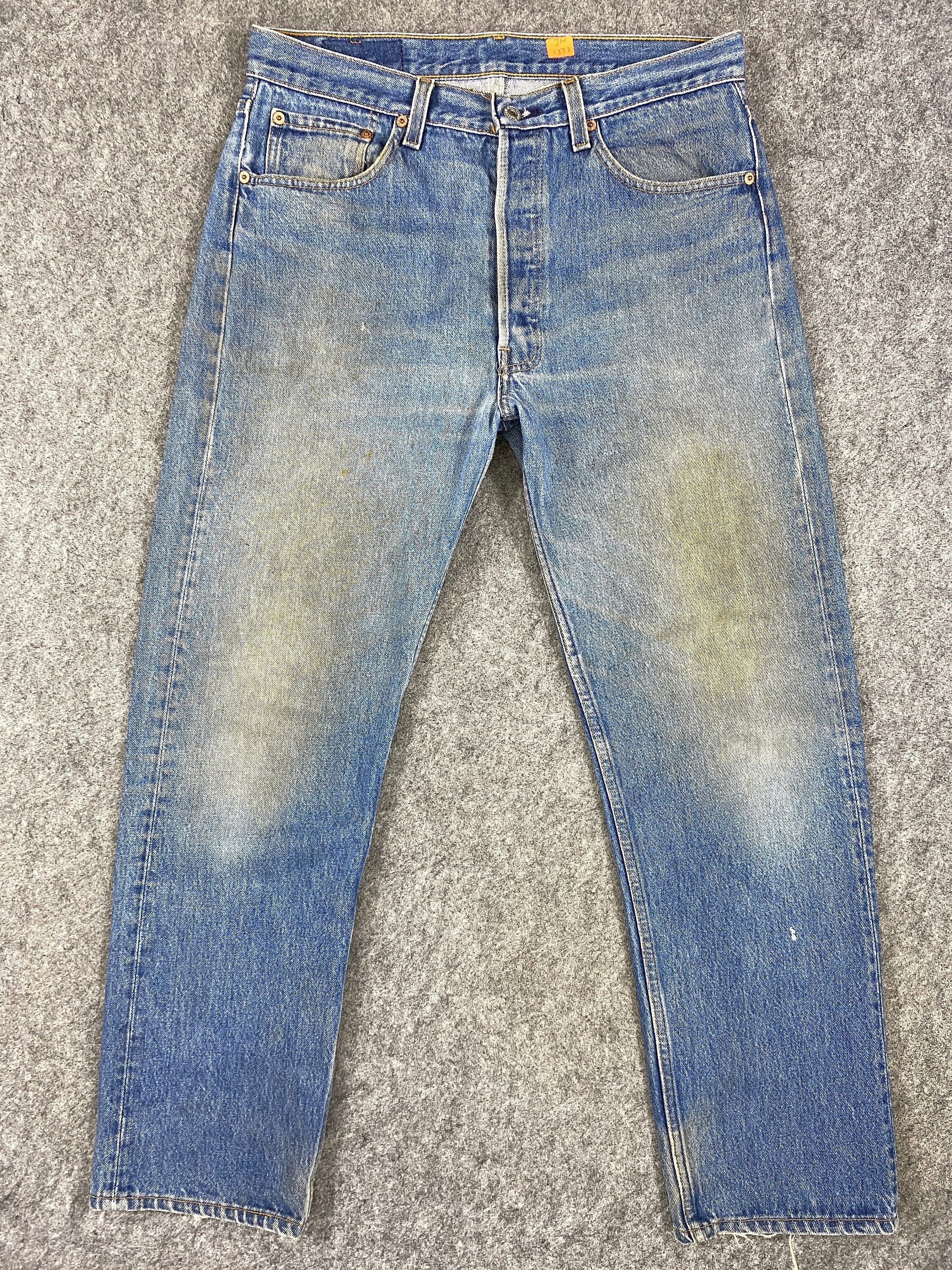 W30x29 Vintage 90s Levi's 501xx Made in Usa Light Wash Denim