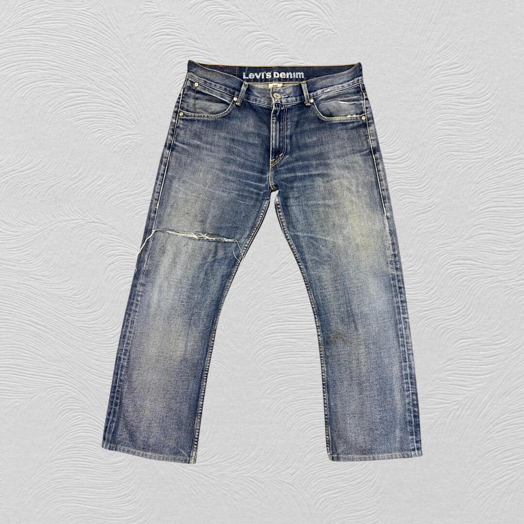 36x28 Faded Blue Vintage Levi's 523 Jeans JN2045 Denim