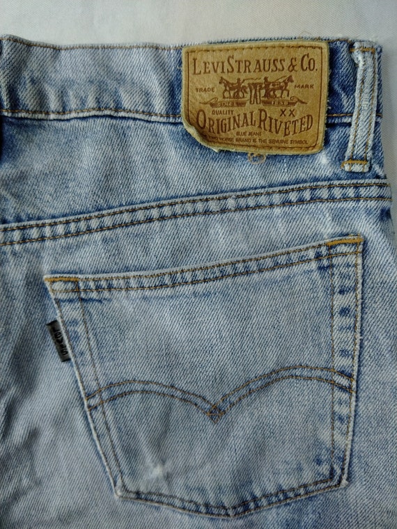 31x27.5 Vintage Levi's 540 Jeans Blue Wash Denim … - image 5