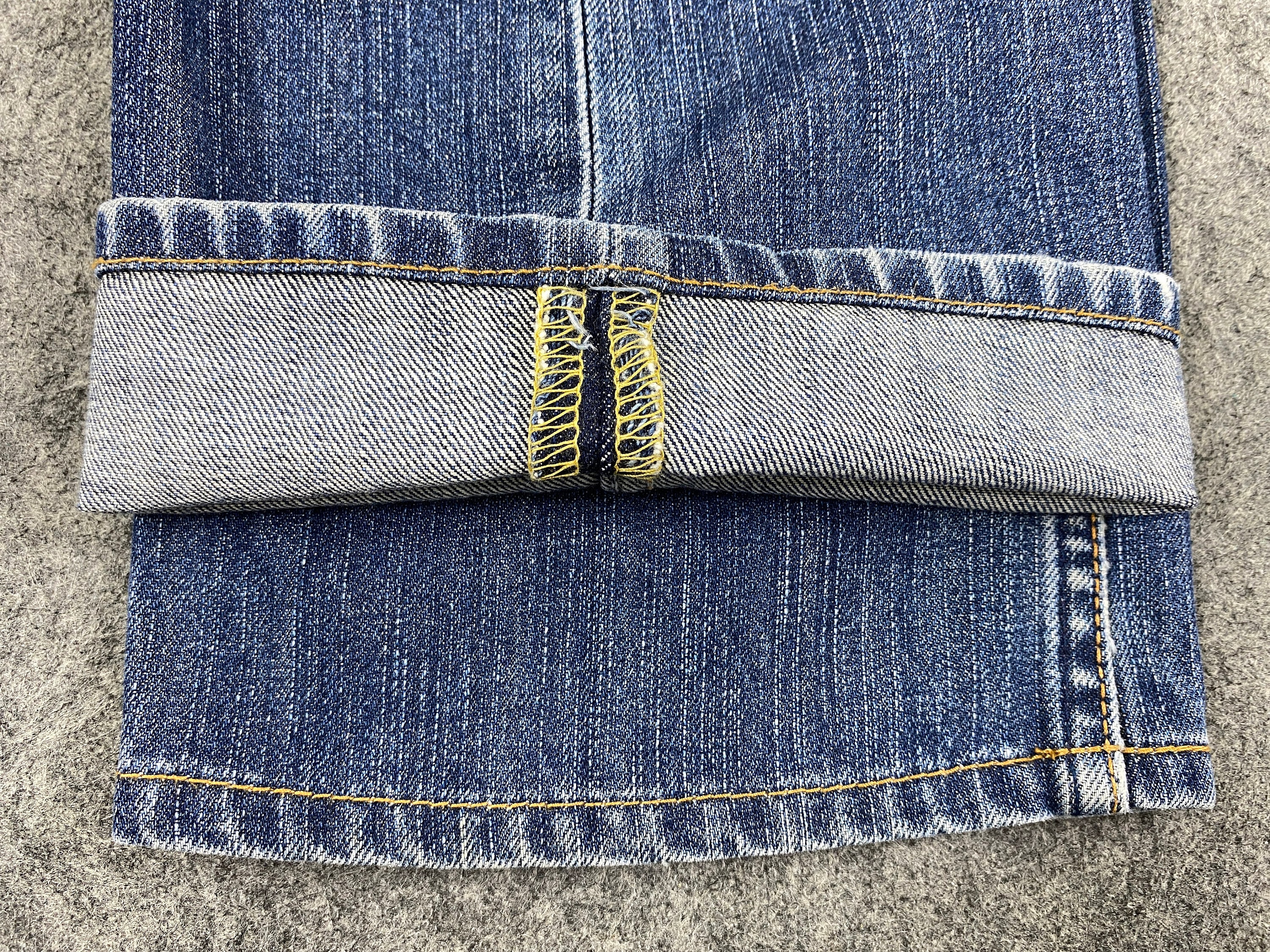Vintage Levi s 707 Jeans 29x28.5 Distressed Blue Denim Red Tab