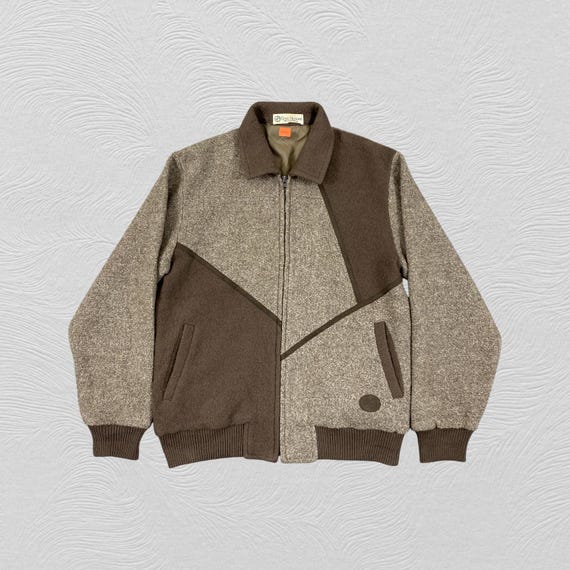 ジャケット・アウター 00s CUSTOM CULTURE zip design wool coat Vintage 90s Gran Signore Wool Zipper Jacket Winter Jacket