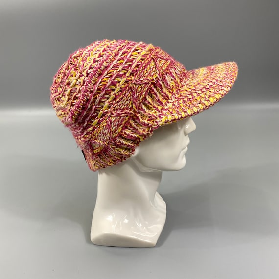 Vintage Columbia Knit Beanie Hat With Brim Crochet Hats Knit Unisex No  Pompom Hat Men Women Winter Gifts Fashion Warm Cozy Soft Hat 