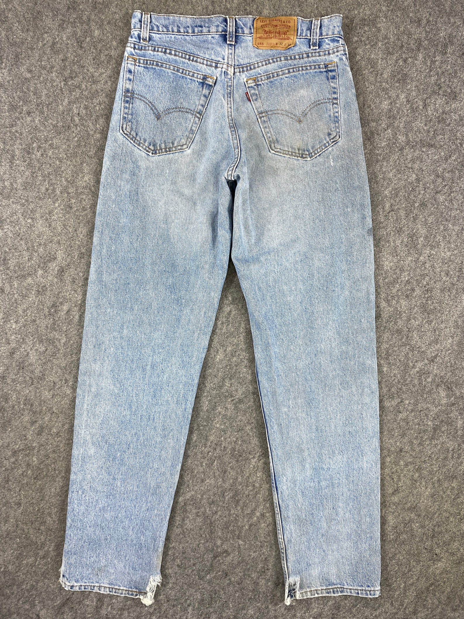 Vintage Levi's 555 Jeans 31x34 Blue Wash Denim Red Tab | Etsy