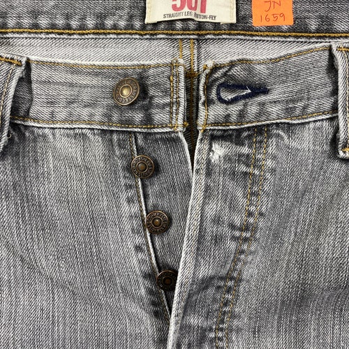 Vintage Levi's 501 shops Jeans 34x29.5 Light Grey Denim Red Tab Faded Denim Grunge Style Vintage Denim Unisex Jeans
