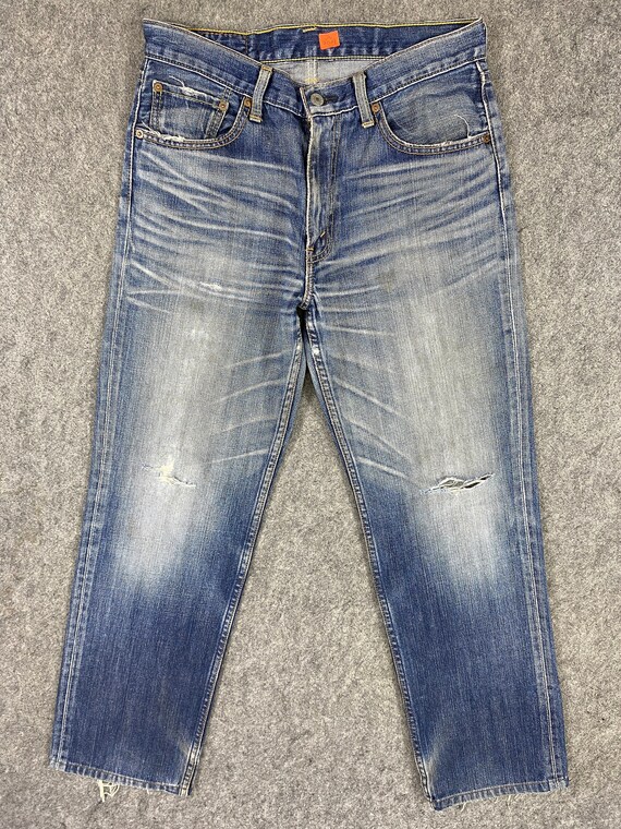 Levi's 702 Jeans 31x31 Distressed Blue Denim Rood Tab | Etsy België