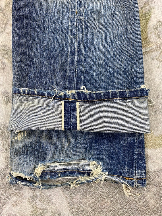 29x29 Selvedge Distressed Blue Vintage Levi's 501 Big E