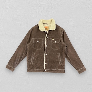 Medium Vintage Levi&#39;s Corduroy Sherpa Jacket Men&#39;s Grunge Signature Sherpa Collar Trucker Jacket Casual Outerwear Unisex Tops