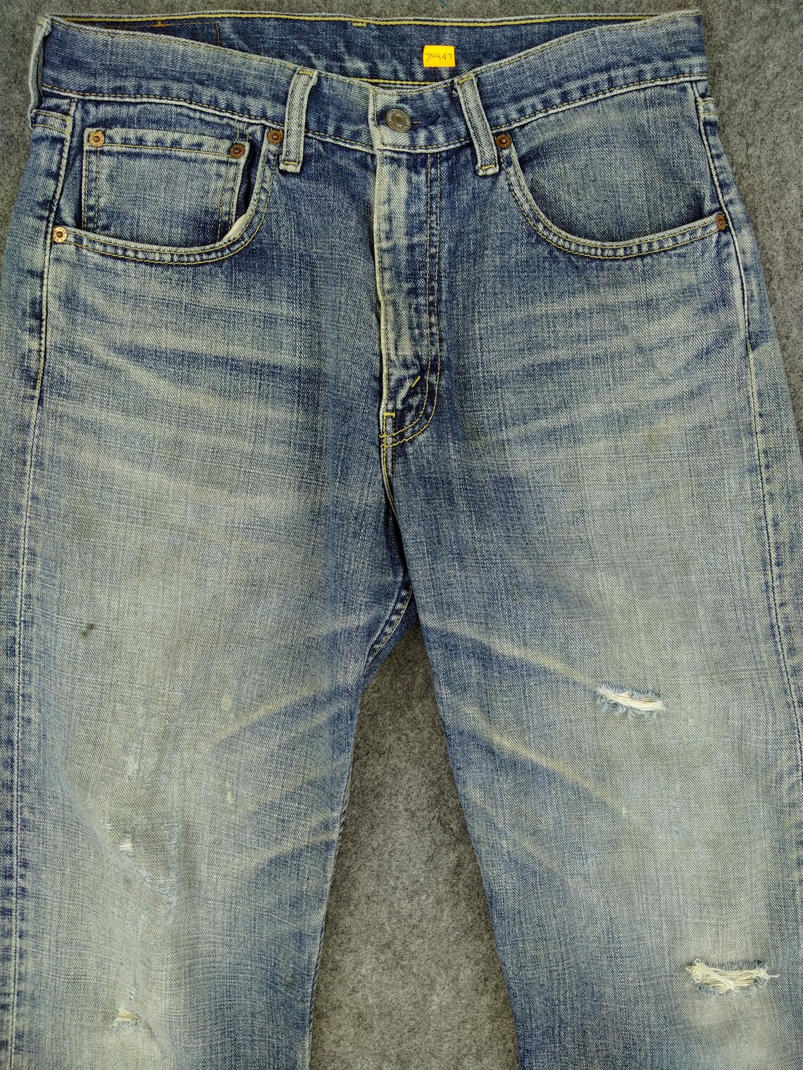 Vintage Levi's 534 Jeans 32x30 Distressed Blue Denim Red | Etsy