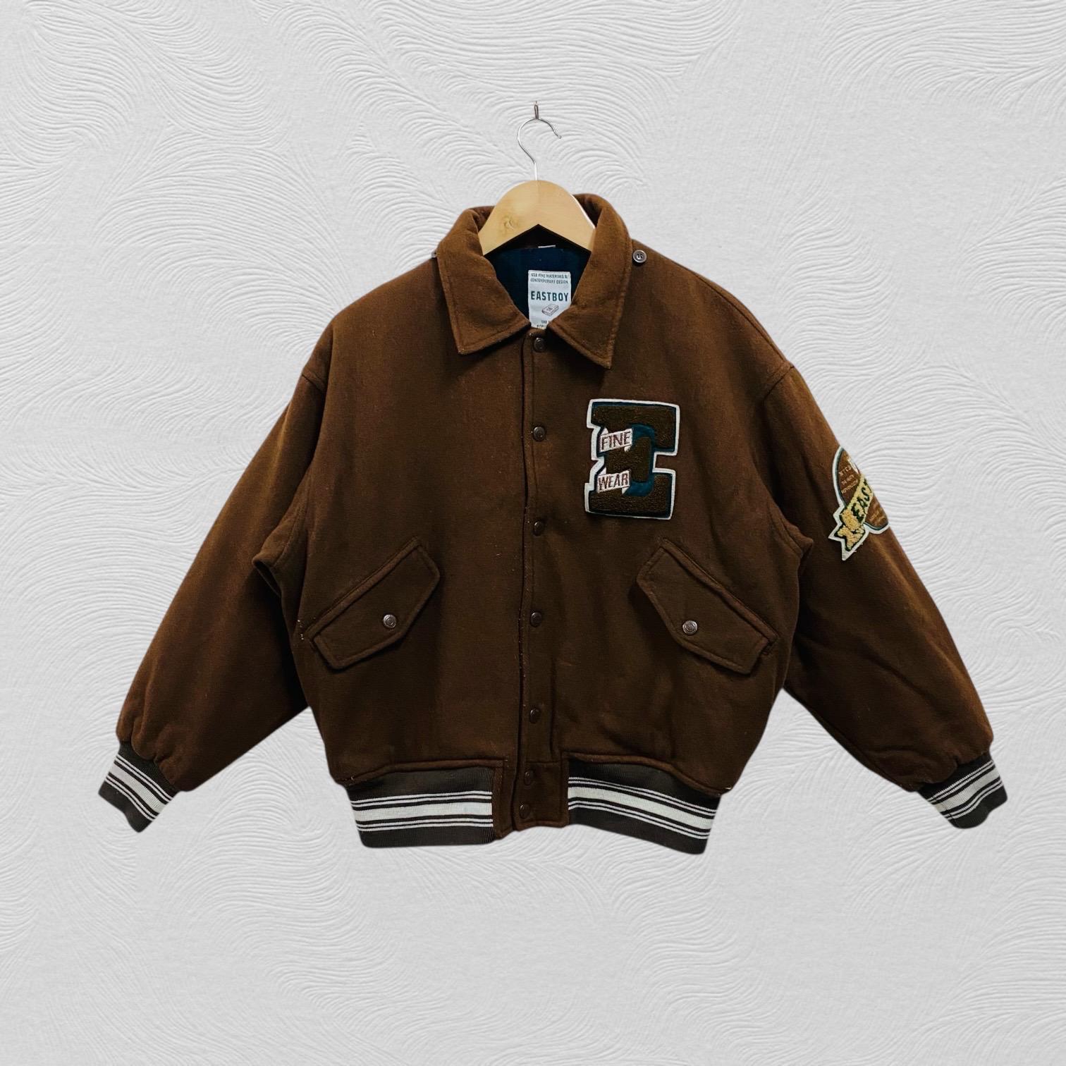 ジャケット・アウター rare Vintage Varsity Jacket Oversized Vintage East Boy Varsity Jacket Big Logo Stadium Jacket - Etsy