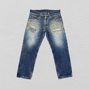 32x26.5 Vintage Levi&#39;s USA Jeans Blue Distressed Denim Red Tab Faded Denim Grunge Style Vintage Denim Unisex Jeans