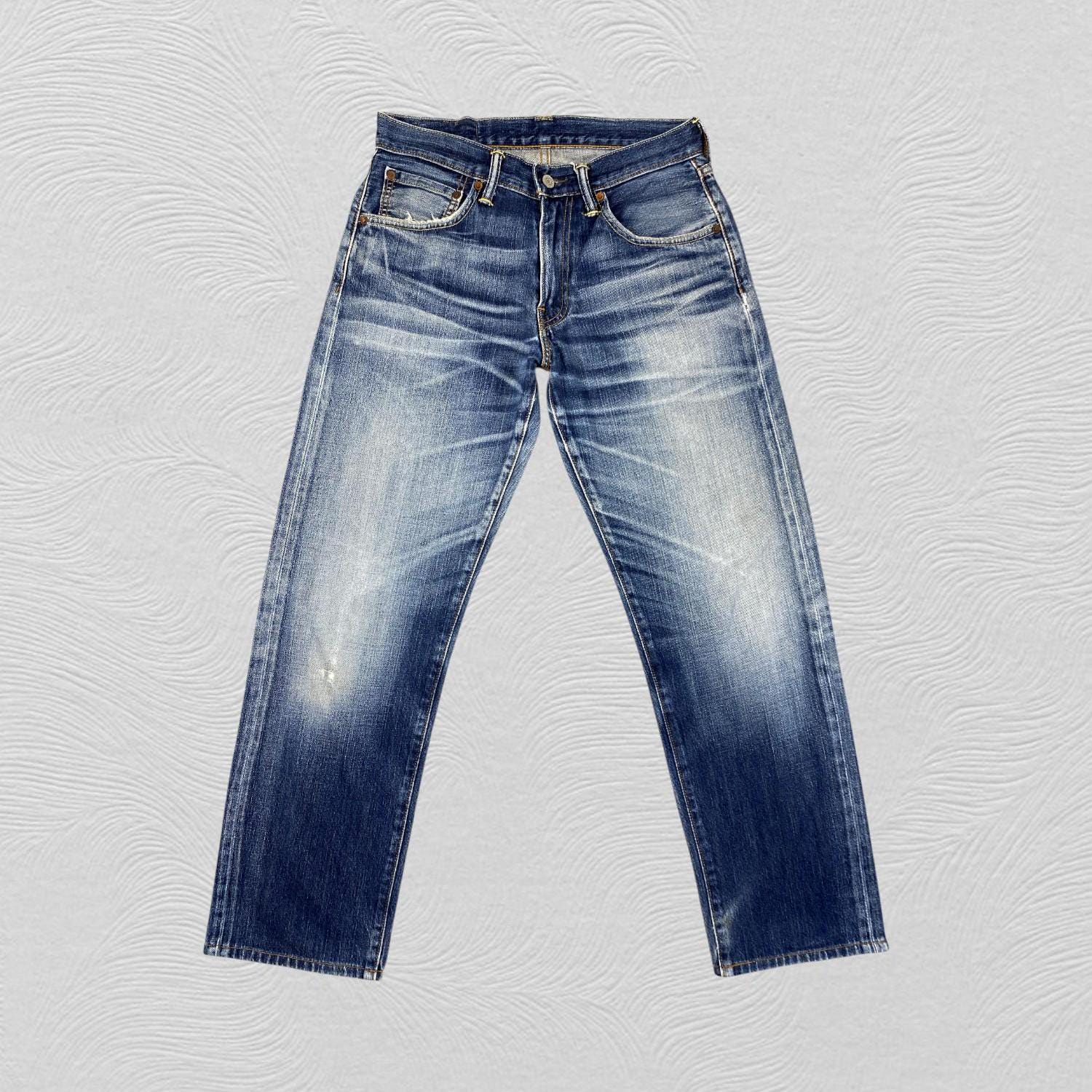 29x29.5 Distressed Blue Vintage Levi's 503 Jeans SJ197 Denim