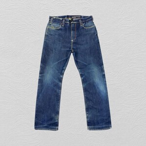 34x30.5 Faded Blue Vintage Selvedge Nonnative Jeans Denim- JN3554 Blue Distressed Denim Faded Denim Grunge Style Vintage Denim Unisex Jeans