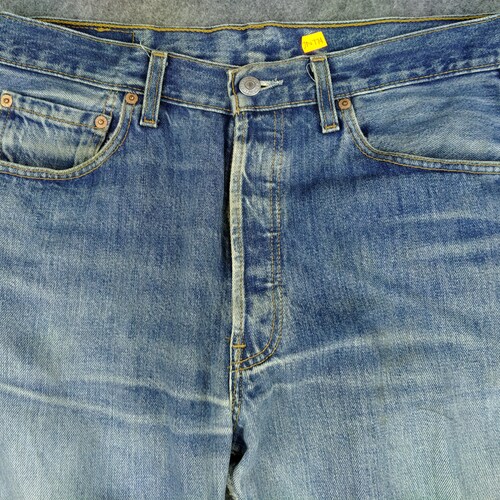 2001s Vintage shops Levi's 501 Distressed Denim 33x32 Red Tab Faded Denim Grunge Style Vintage Denim Unisex Jeans