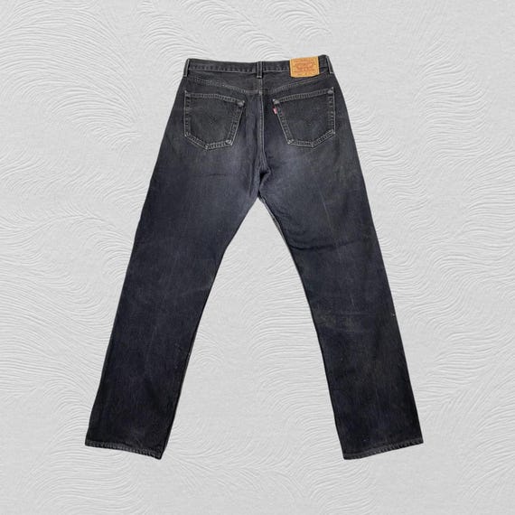 33x30.5 Faded Black Vintage Levi's 501 Jeans Denim- JN3795