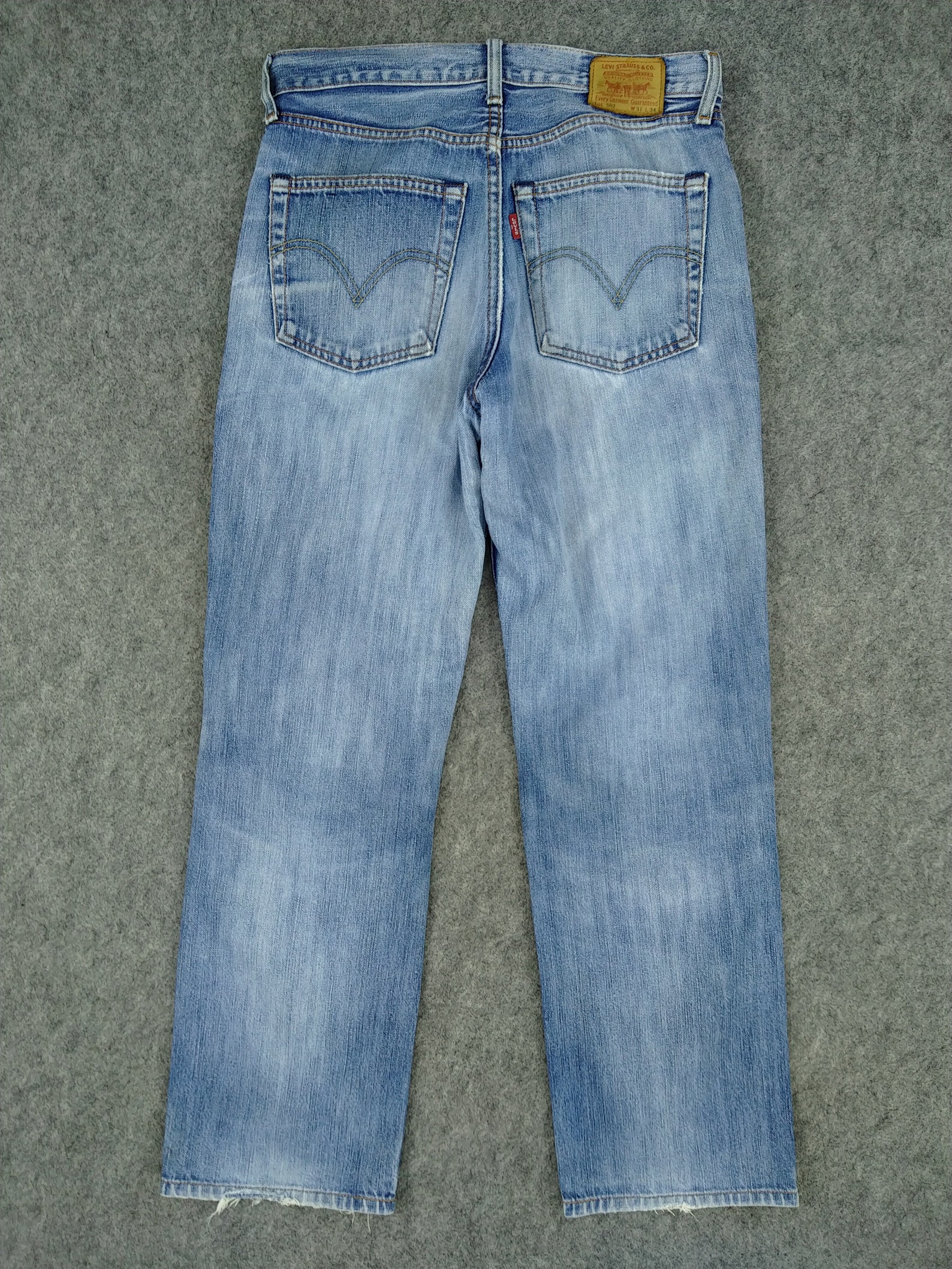 Vintage Levi's 502 Jeans 30x28 Light Wash Denim Red Tab | Etsy