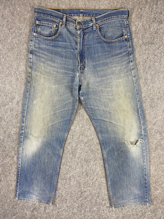 Vintage Levi's 512 Jeans 36x32 Sbiadito Blu Denim Rosso | Etsy Italia