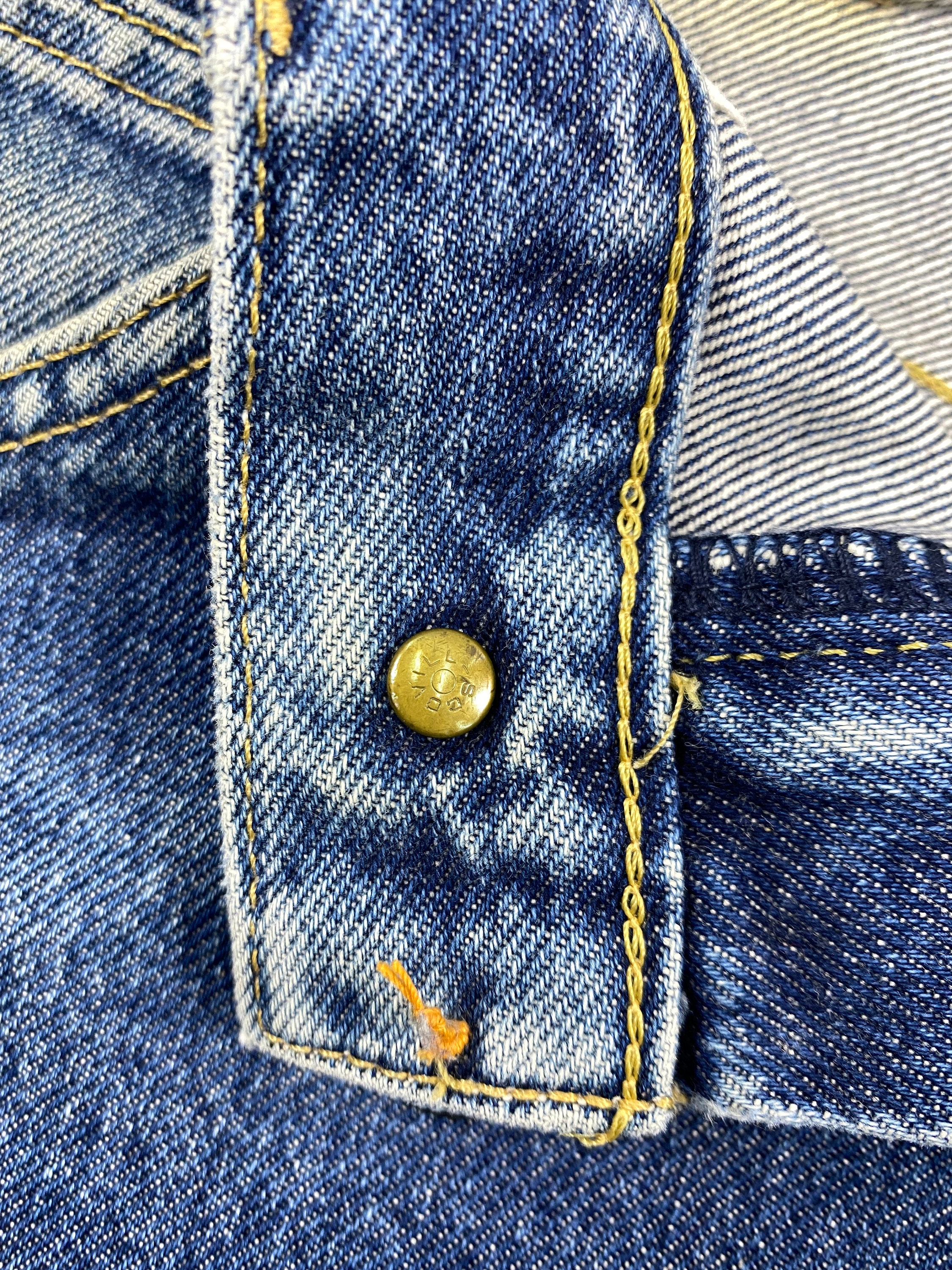 28x33 Faded Blue Vintage Lee Jeans Denim JN2756 Blue