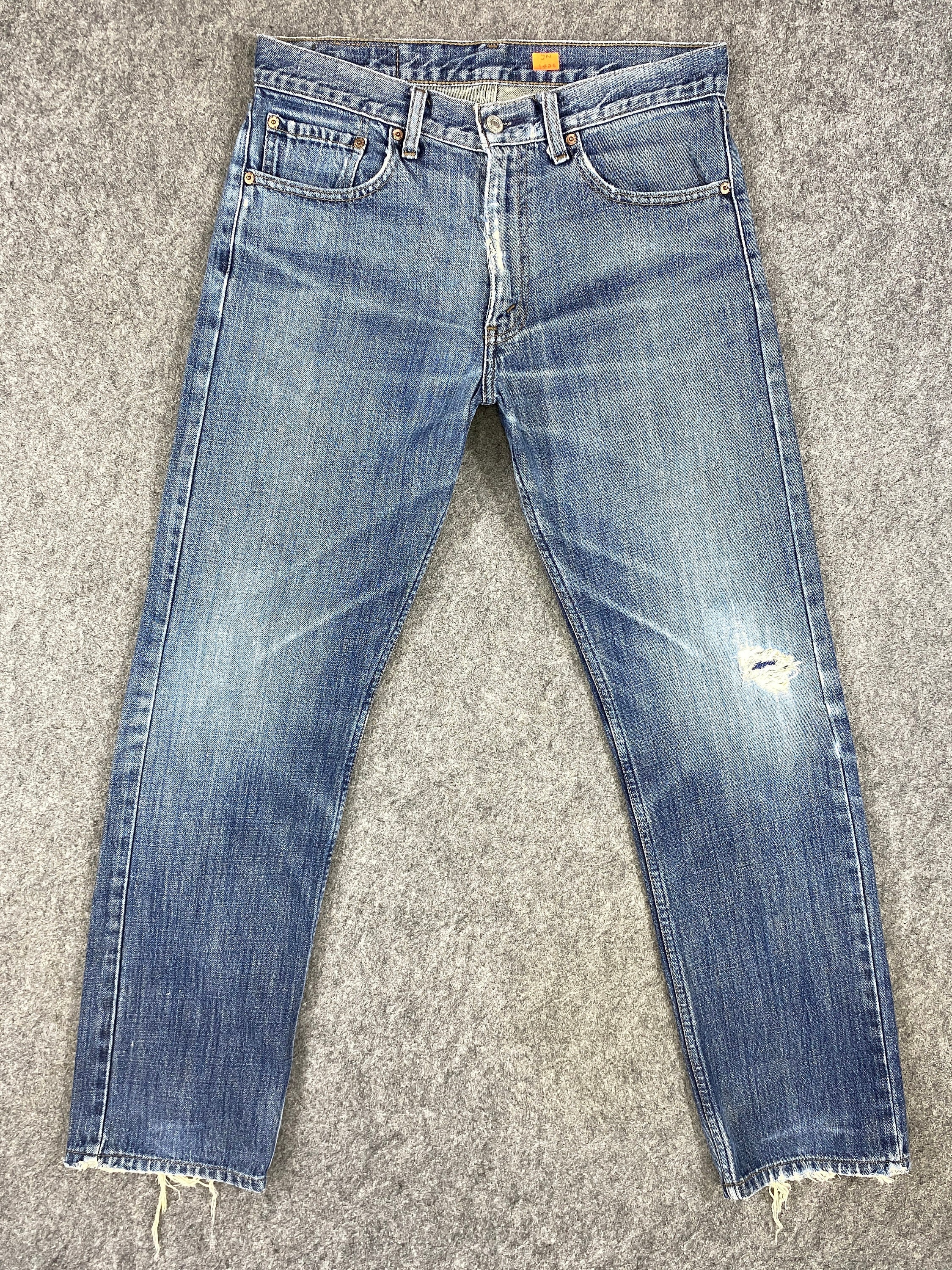 Vintage Levi's 532 Jeans  Faded Blue Denim Red Tab - Etsy