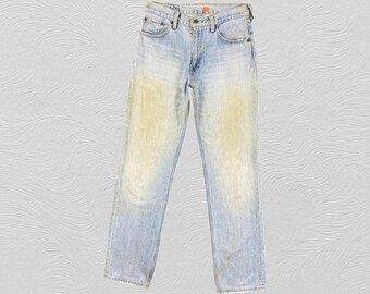 Size 30x33 Vintage Levi's 502 Jeans Light Blue Wash Denim Red Tab Faded Denim Grunge Style Vintage Denim Unisex Jeans w30