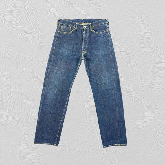32x30 Redline Blue Vintage Evis Jeans - JN3366 Blue