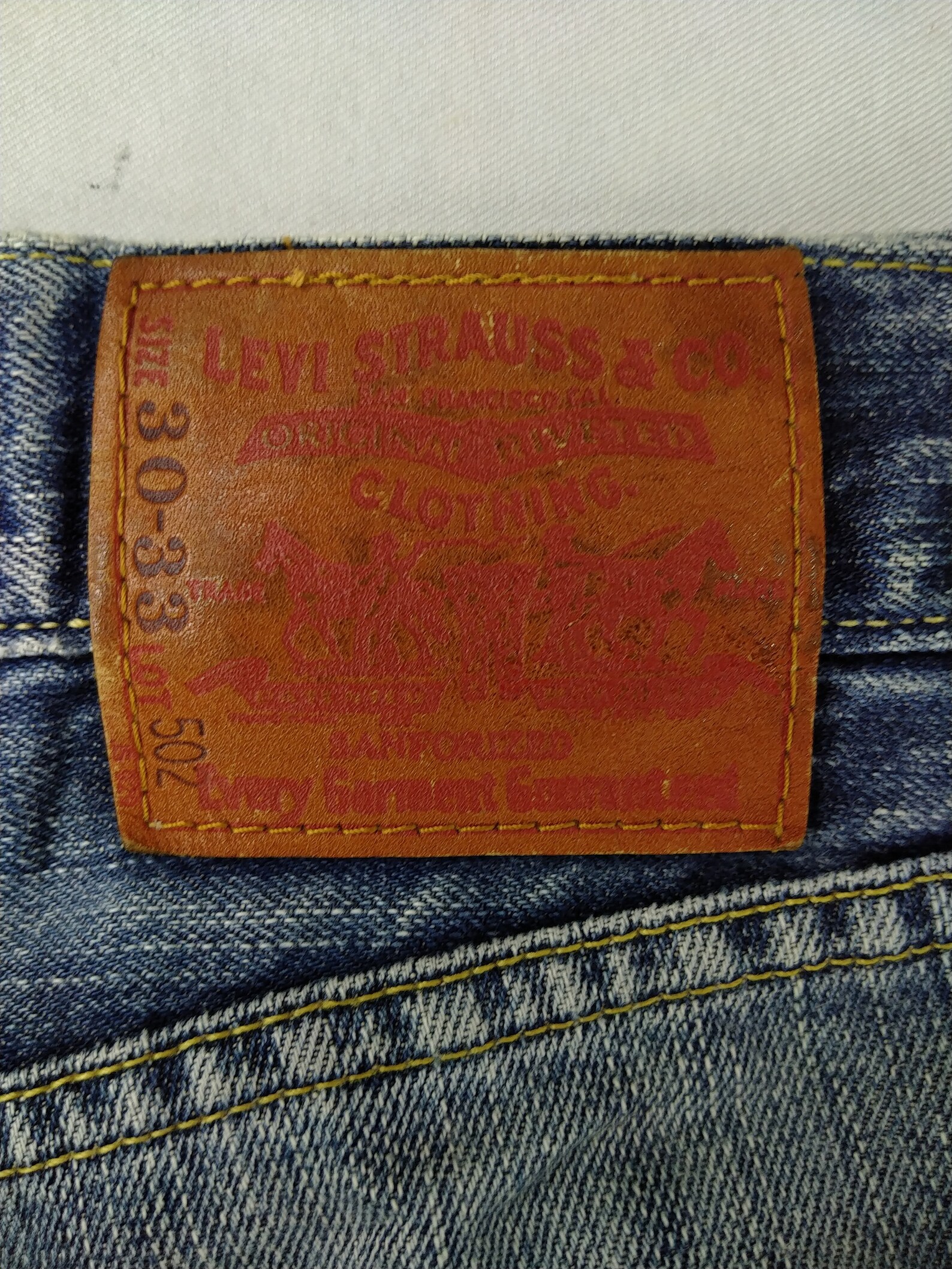 Levi's 502 Distressed Ripped Denim 30x28.5 Red Tab Faded - Etsy