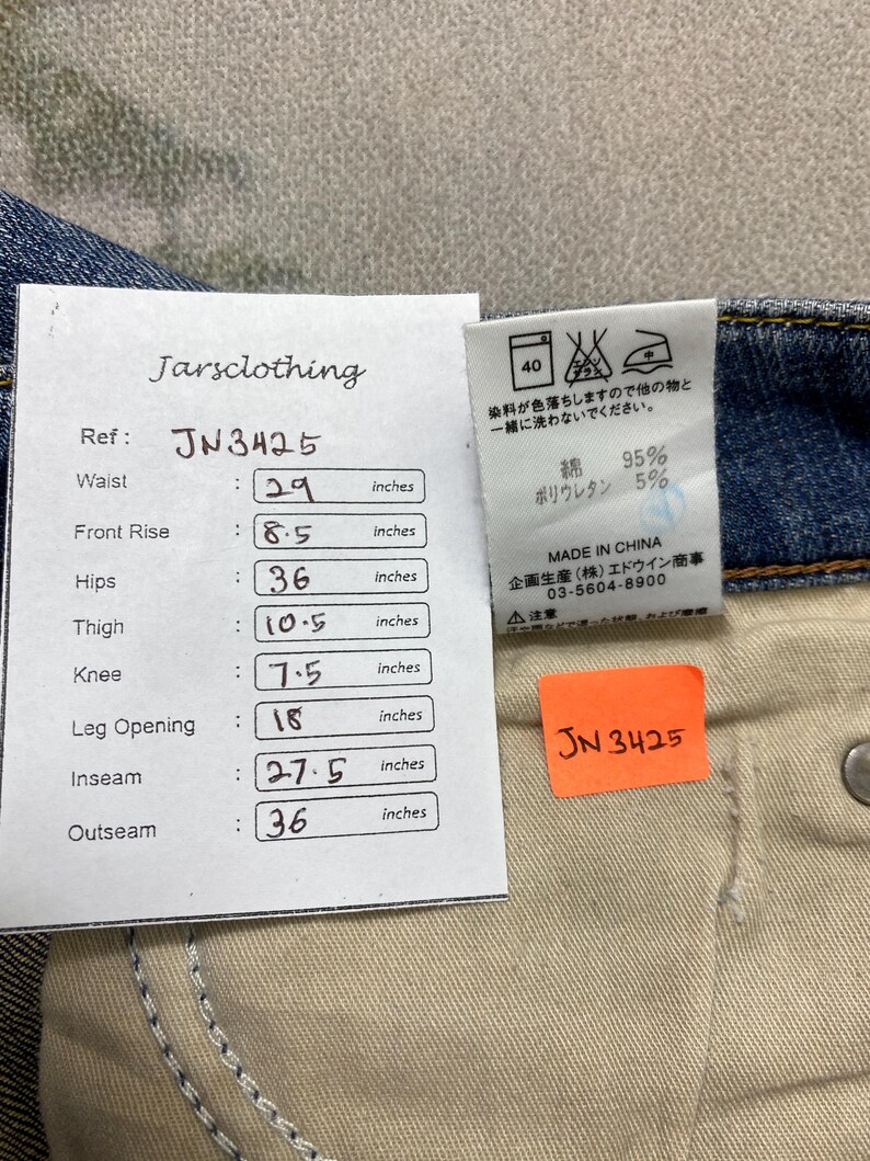 Storlek 29x27.5 Vintage Wrangler Blue Bell Jeans Flare Cut Bootcut Denim, Distressed Fade, Låg midja, Y2K Estetisk Boho Chic bild 11