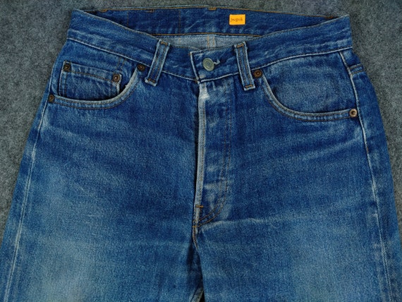 80s Vintage Levi's 501 Blue Distressed Denim 27x27.5 Red | Etsy Australia