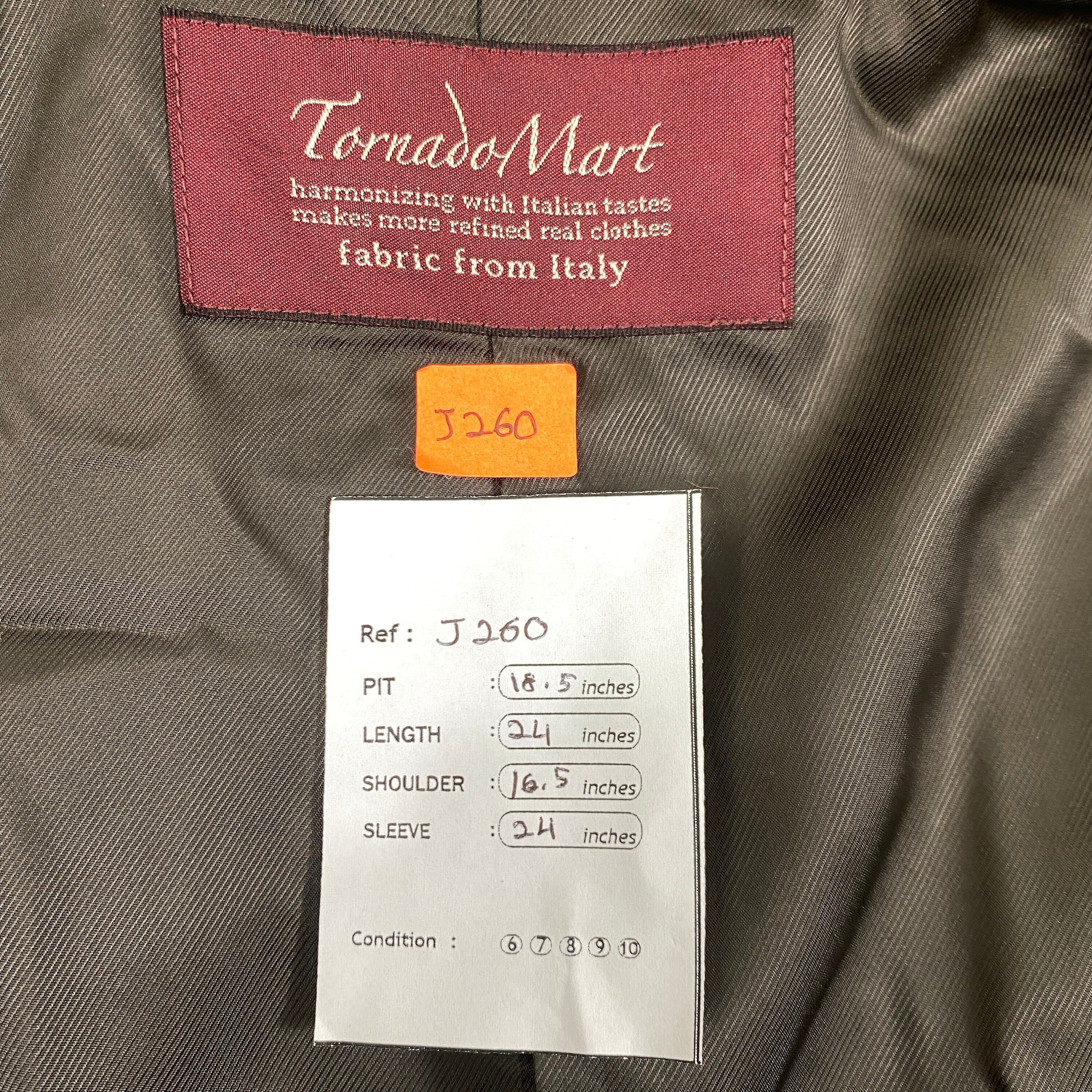 00s archive TORNADO MART leather jacket goatskin black W49cm