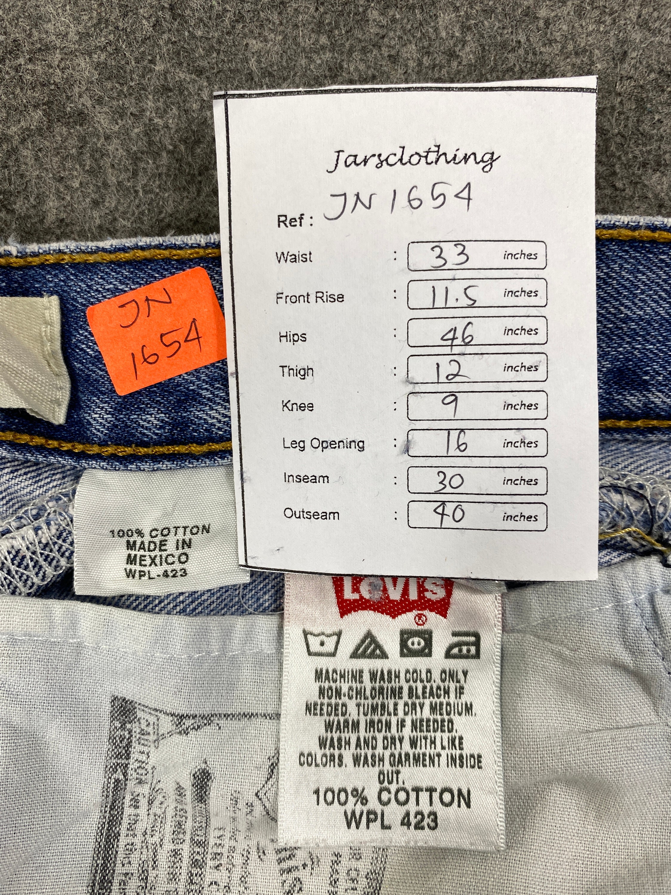 Vintage Levi's 501 Jeans 33x30 Mid Blue Denim Red Tab - Etsy