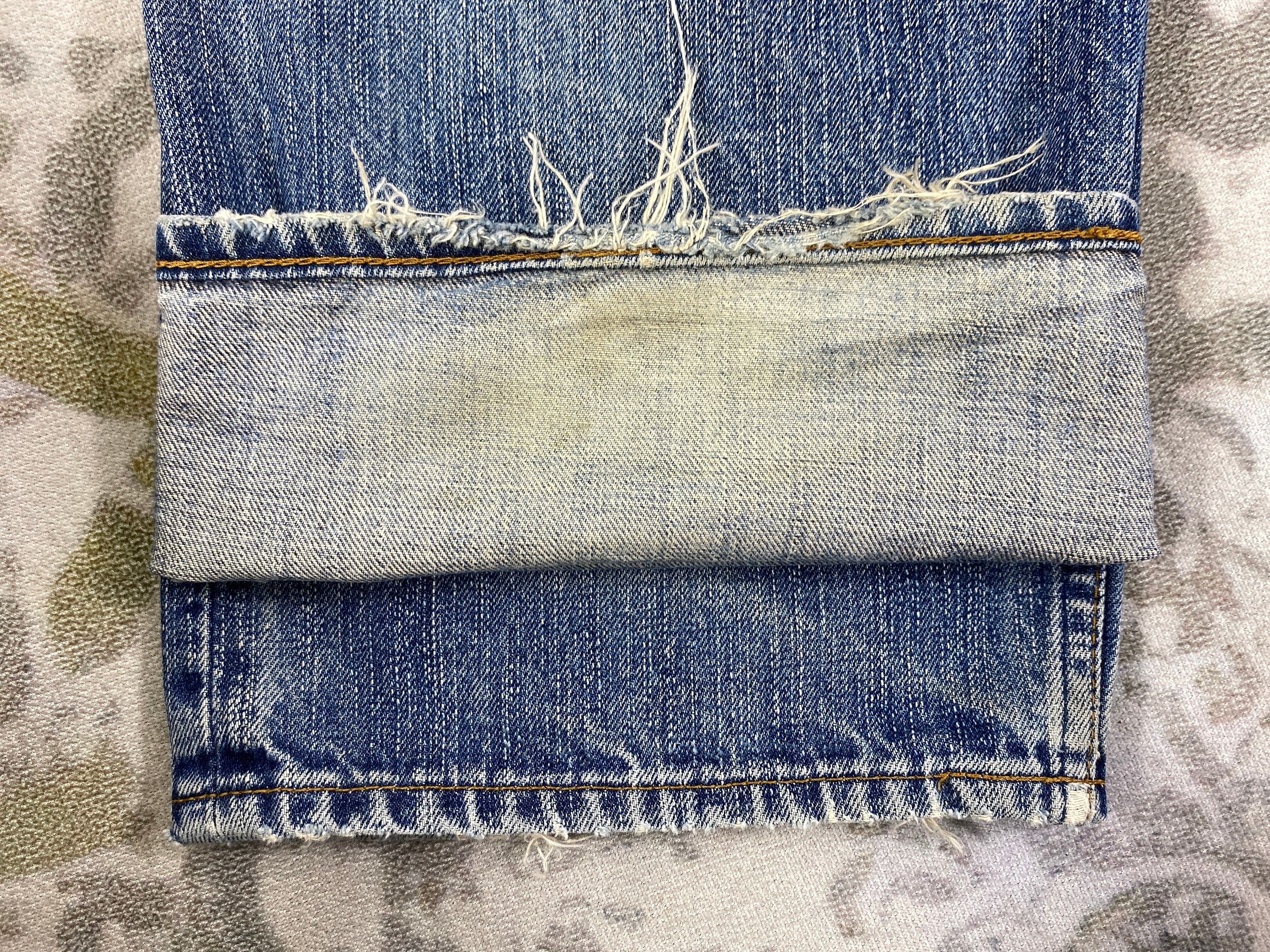 34x33 Vintage Levis 503 Jeans JN2934 Denim Blue Distressed