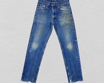 31x30.5 Vintage Levi&#39;s Distressed Denim Red Tab Faded Denim Grunge Style Vintage Denim Unisex Jeans