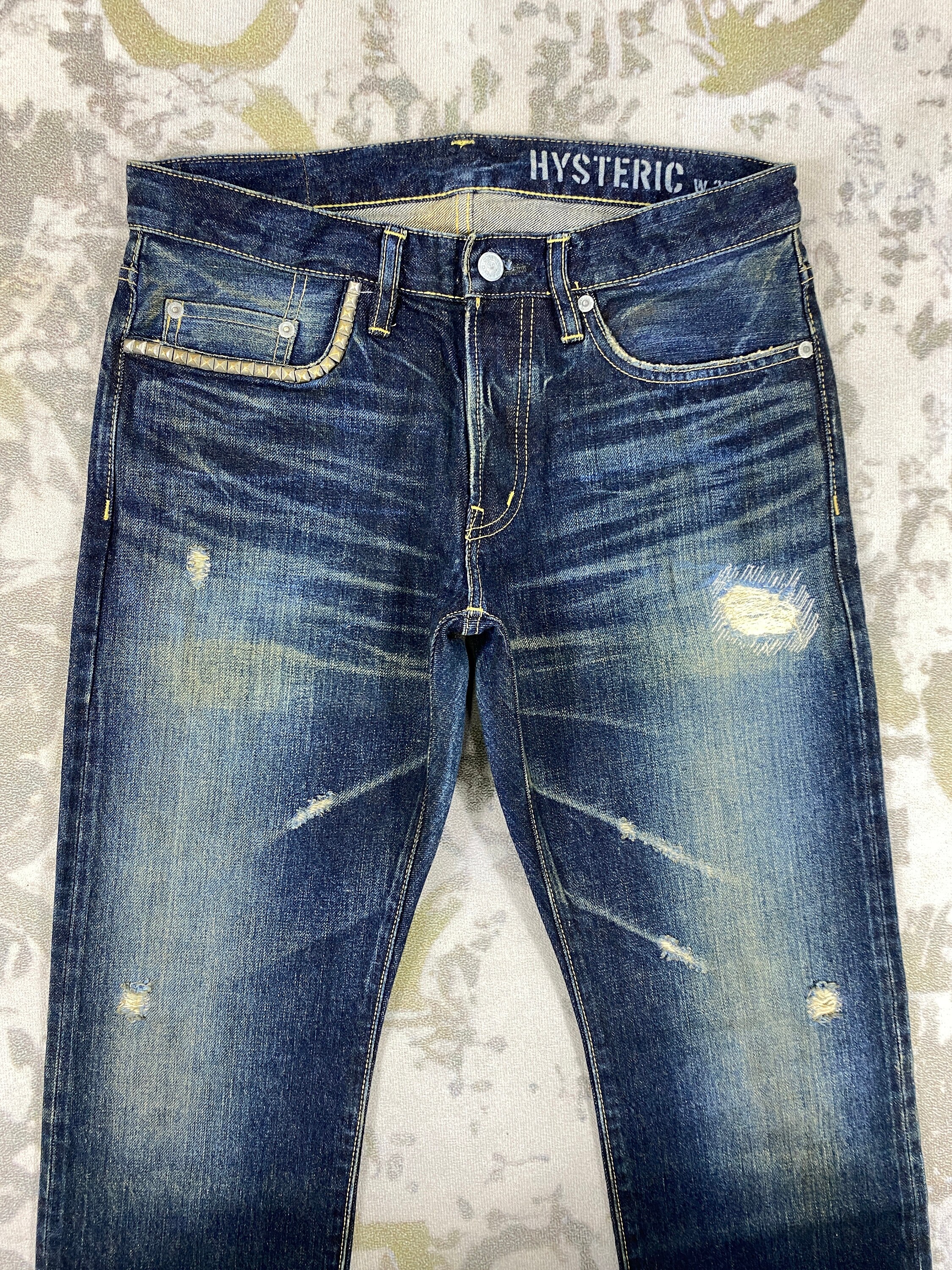 31x32 Distressed Vintage Selvedge Hysteric Glamour Denim JN3437 