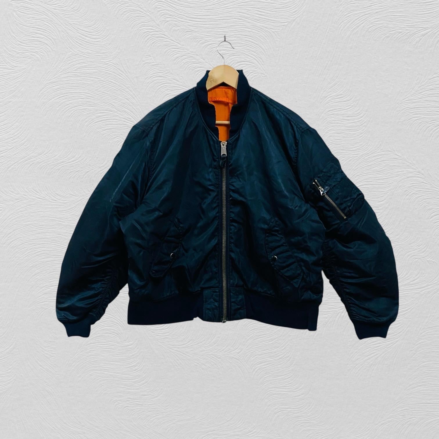 Vintage Ma1 Alpha Industries Bomber Jacket Reversible, Vintage