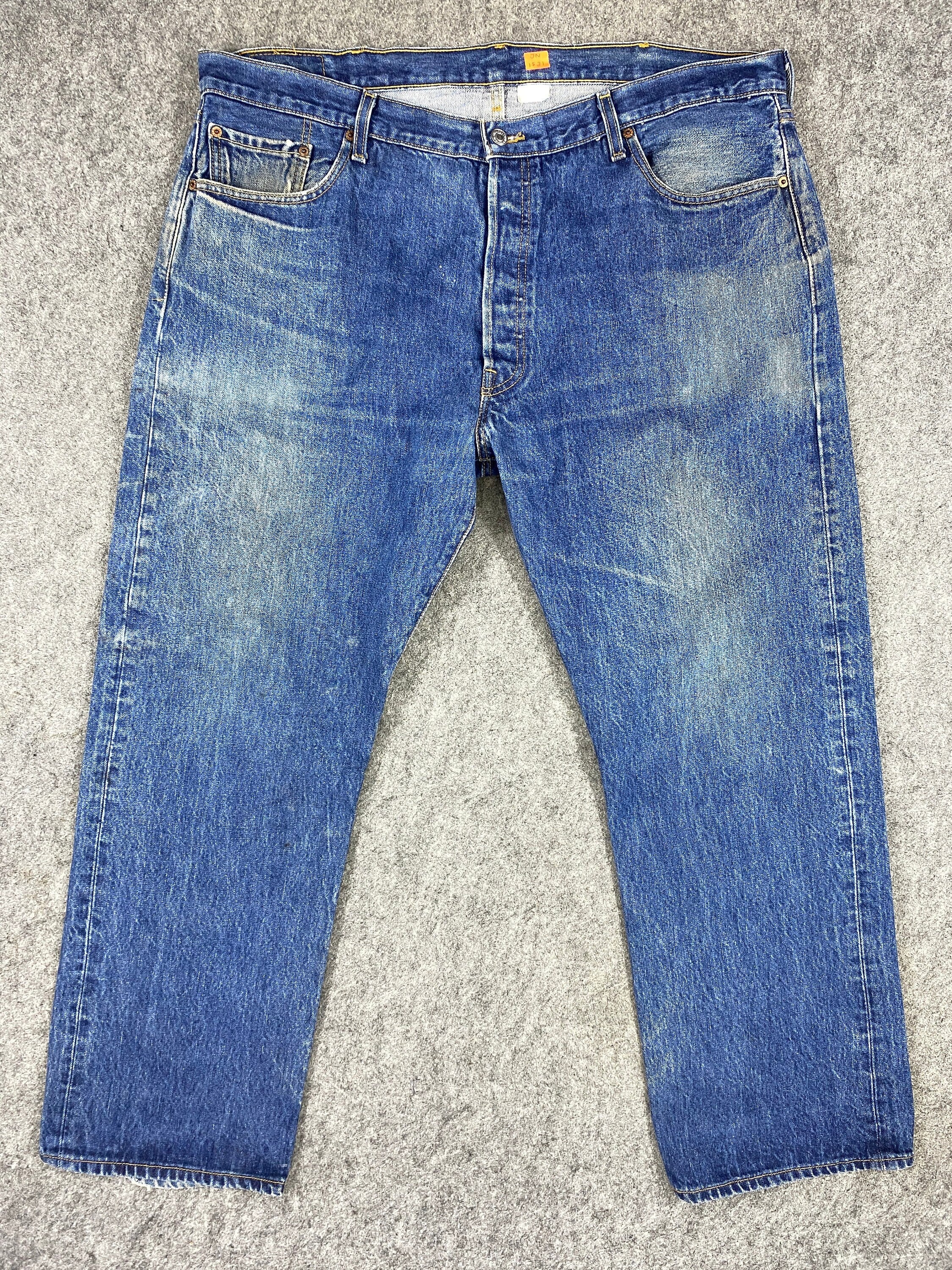 Vintage Levi's 501 Jeans  Blue Denim Red Tab Faded - Etsy