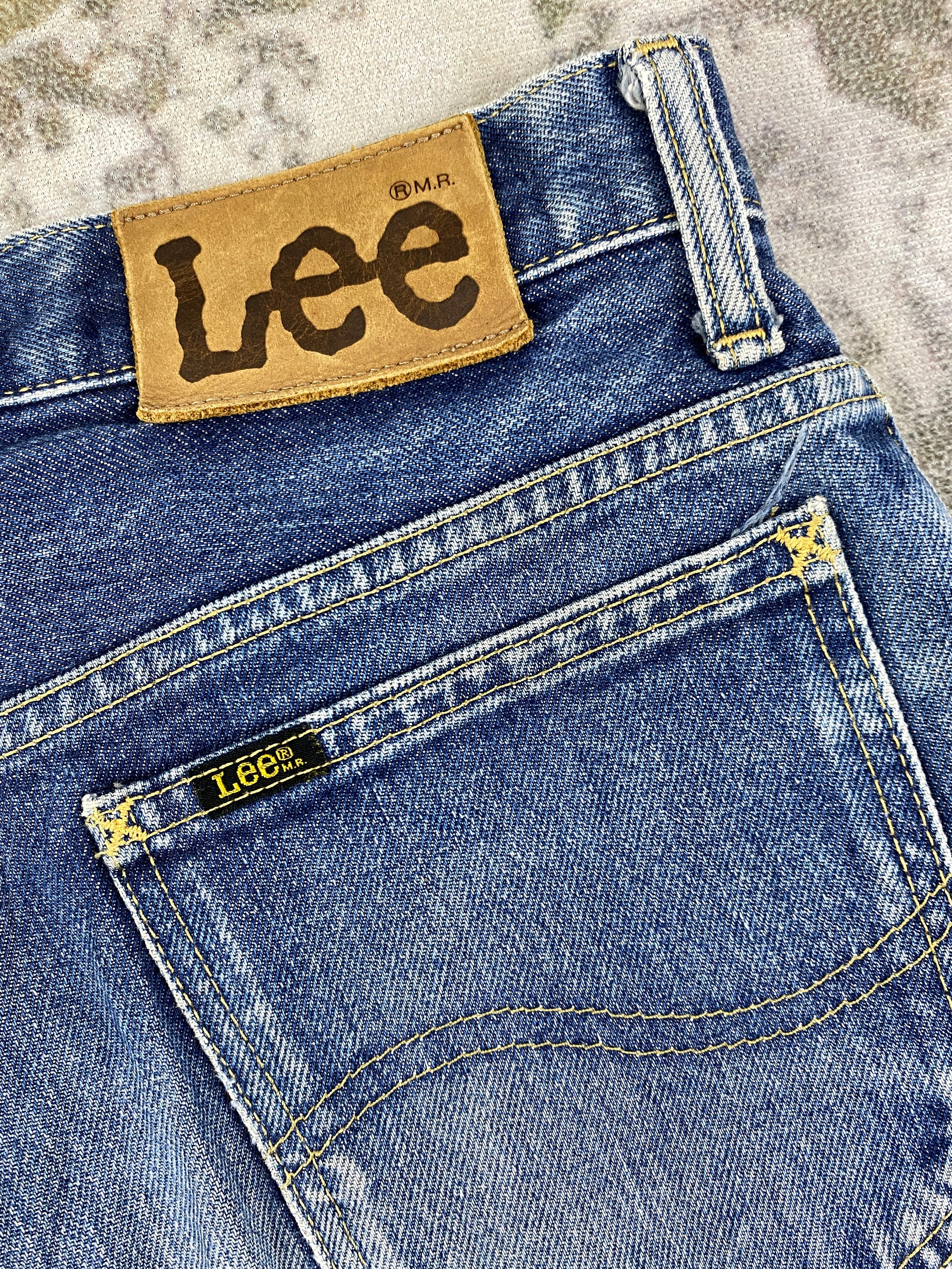 BEAMS×Lee FadedBGGY SP Faded Indigo 28x33 Faded Blue Vintage Lee Jeans Denim JN2756 Blue