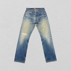 Größe 28x30.5 Vintage 90er Jahre Levis 501 Jeans Made in USA 1996 Light Wash Distressed Denim Button Fly Red Tab Vintage Streetwear