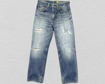 Vintage Levis 502 Denim Jeans Vintage Levis 502 Distressed Denim