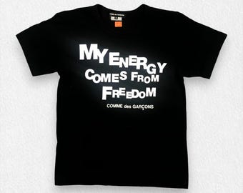 Comme des Garcons Shirt Play Comme des Garcons Made In Japan Tee T Shirt Size S, Vintage clothing, vintage shirt, comme des garcons homme