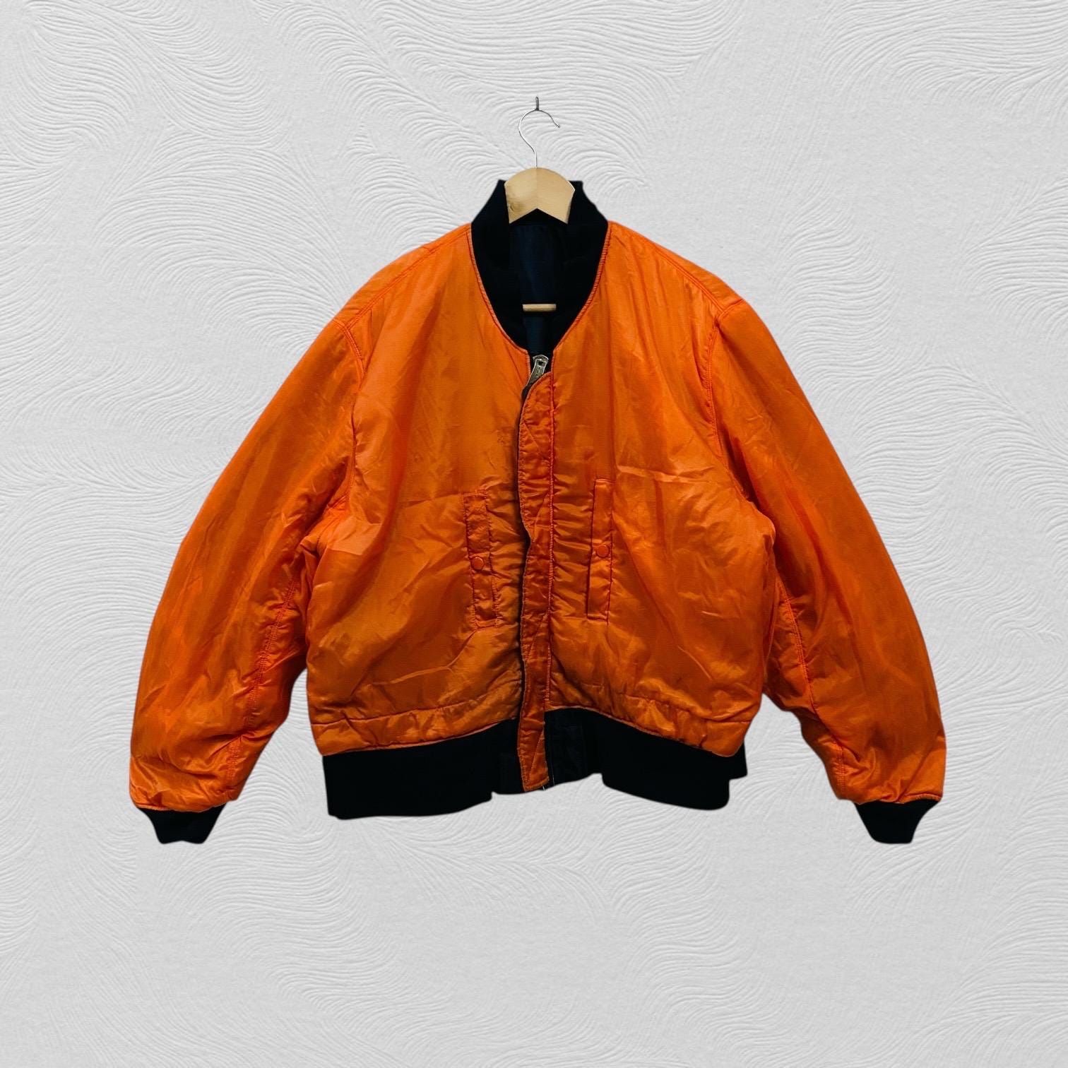 Vintage Ma1 Alpha Industries Bomber Jacket Reversible, Vintage