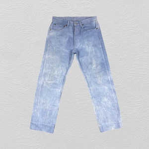 30x29 90&#39;s Vintage Levi&#39;s 501 USA Jeans Blue Denim Red Tab Faded Denim Grunge Style Vintage Denim Unisex Jeans