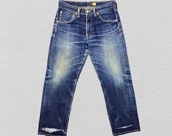 Size 30x27 Vintage Levi's 502 Custom Distressed Denim Jeans Regular Fit Faded Blue Workwear Style Streetwear Aesthetic Men's Fashion