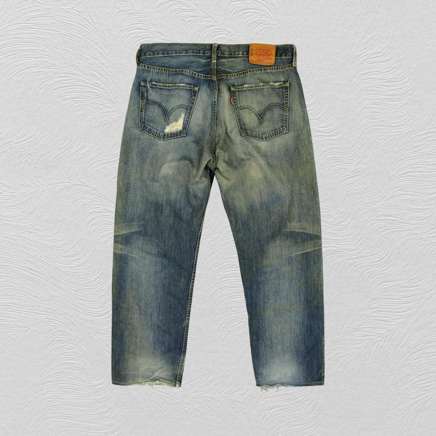 36x31 Vintage Levi's 503 Dirty Whisker Denim Red Tab Faded 36x31 Vintage Levi's 503 Dirty Whisker Denim Red Tab Faded