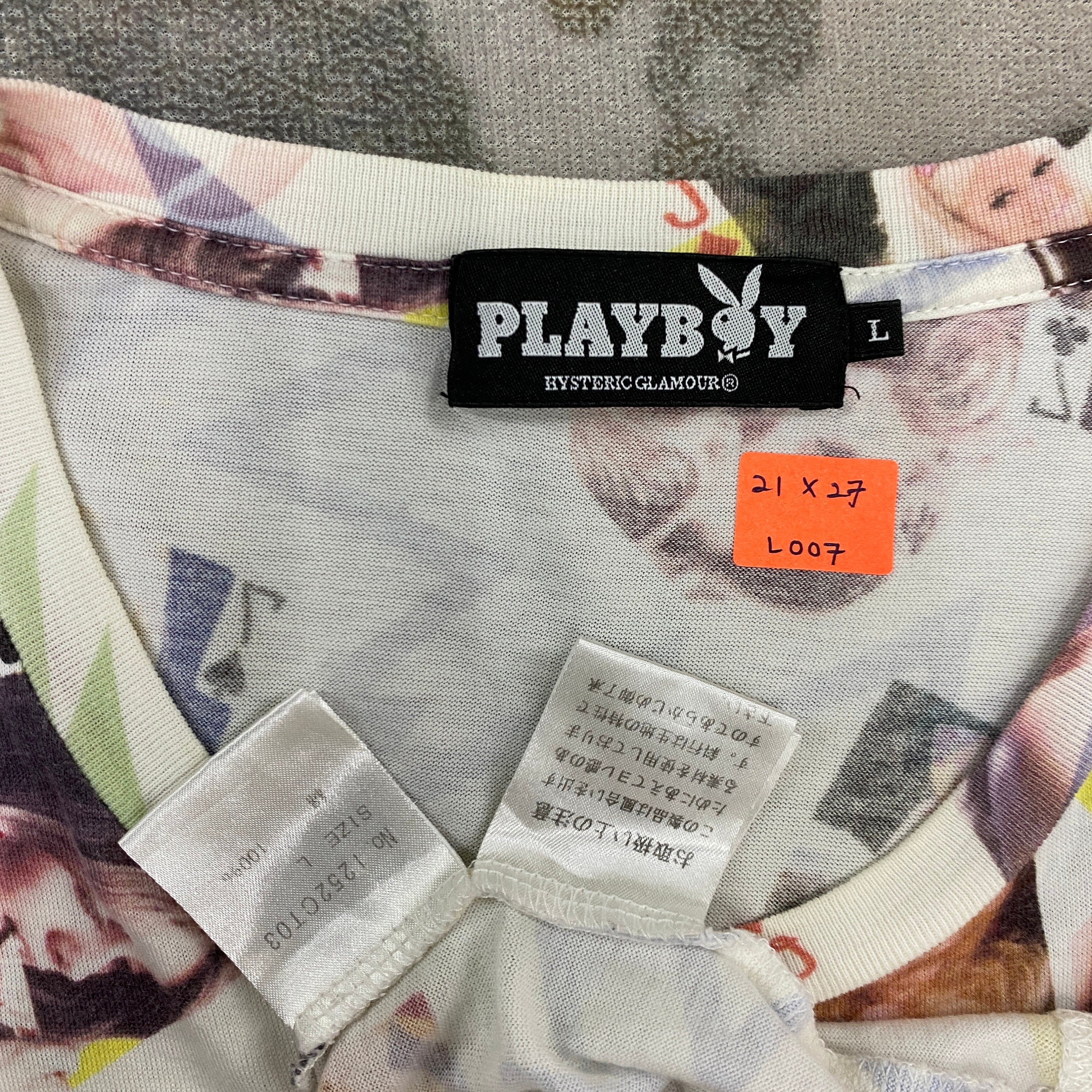 Vintage Playboy X Hysteric Glamour All Over Print T-shirt | Rare