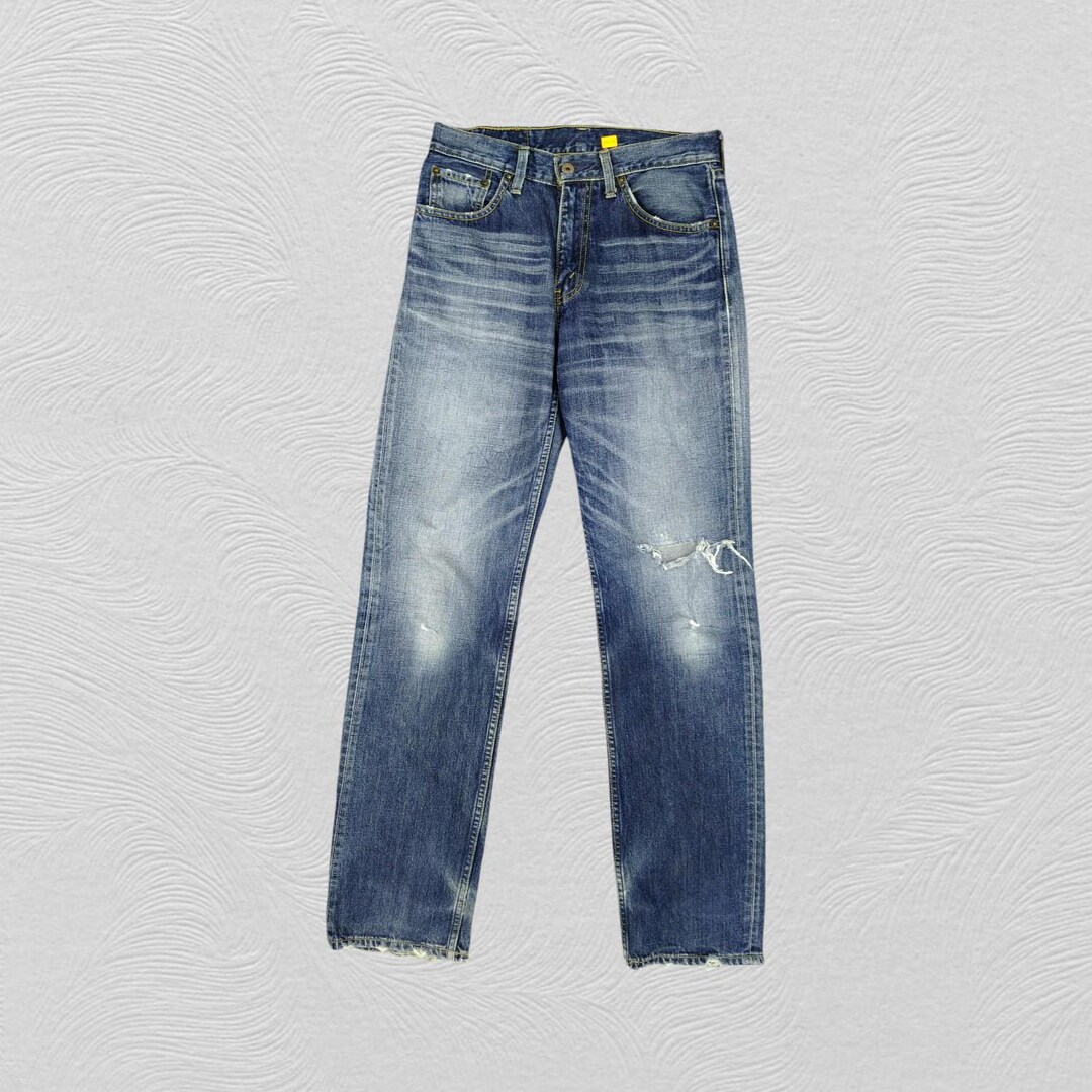 29x32.5 Vintage Levi's 502 Jeans Faded Blue Denim Red Tab 29x32.5 Vintage Levi's 502 Jeans Faded Blue Denim Red Tab