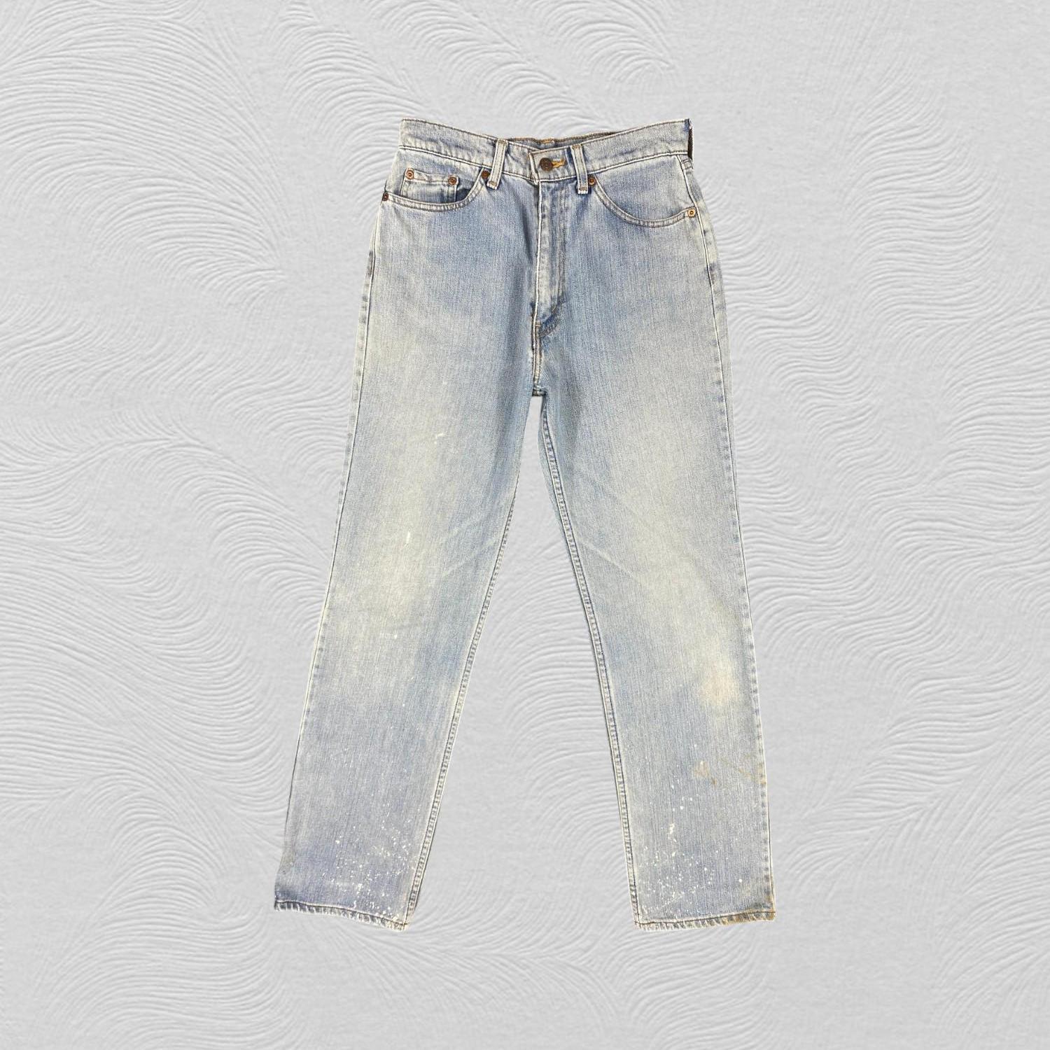 70’s Levi’s 519 VTG 1970s LEVIS 519 0217 BLUE DENIM JEANS! TALON 42 ZIPPER