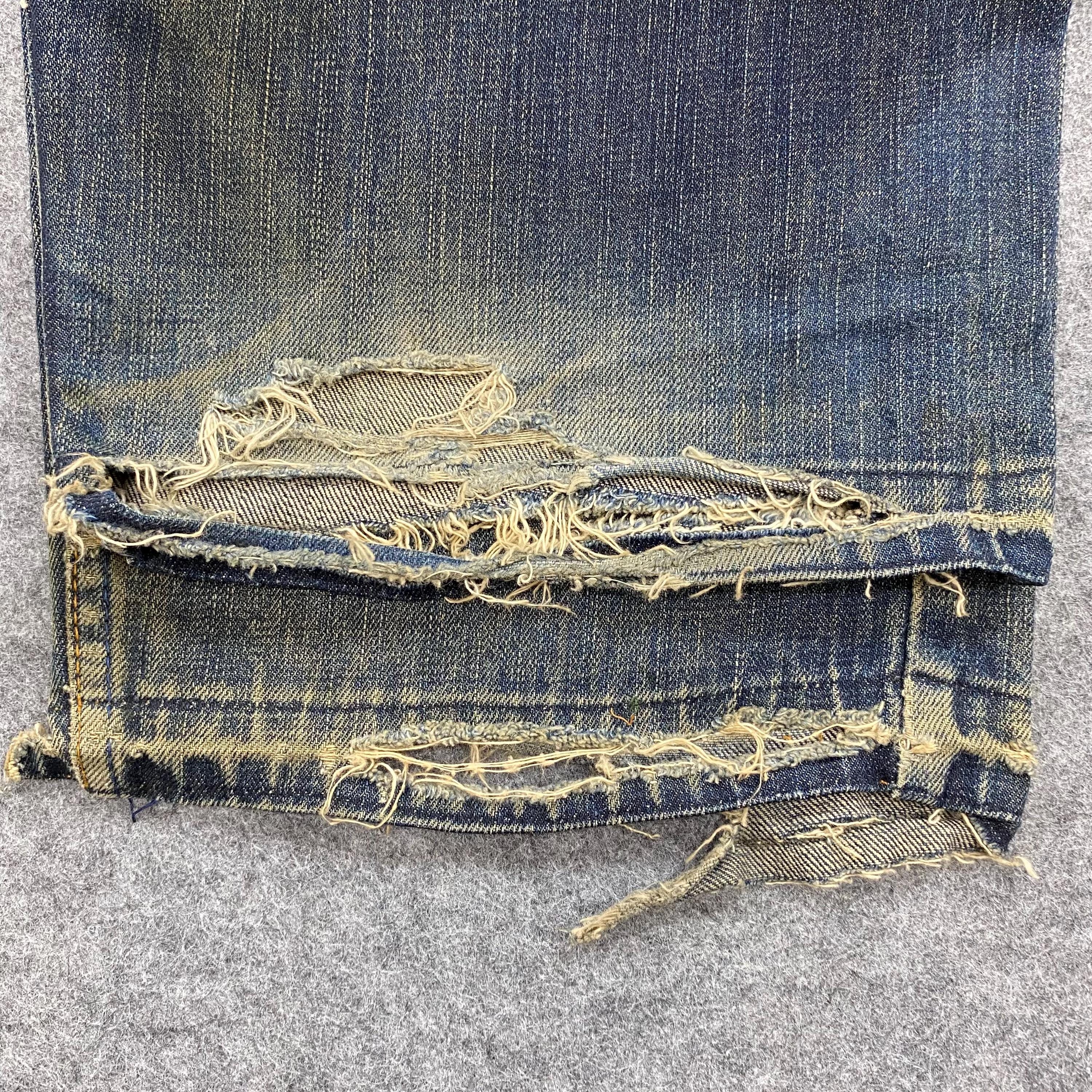 Size 33x29 Vintage Levis 569 Loose Straight Leg Jeans Distressed